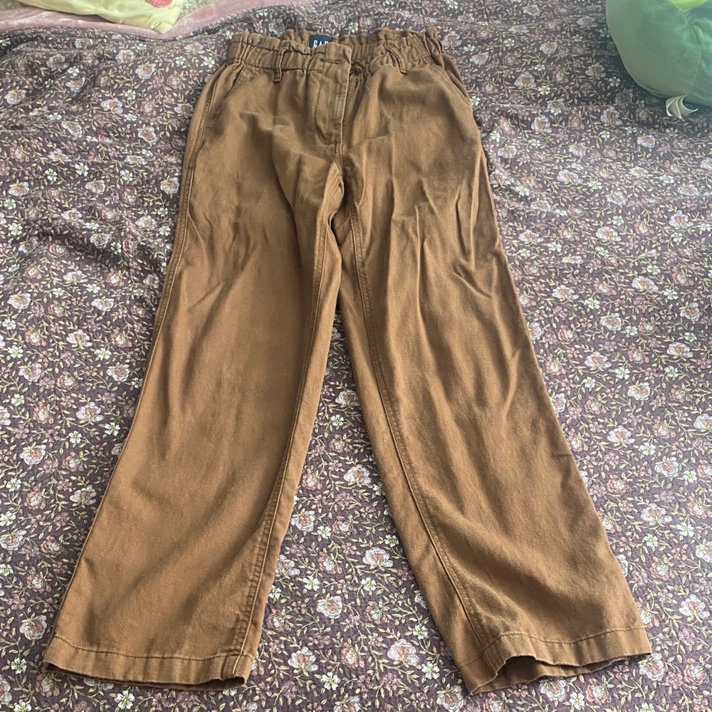 GAP Brown Wide Leg Trousers/Pants - Picture 3 of 4